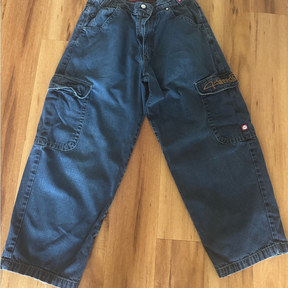 JNCO Dark Blue Cargo Jeans